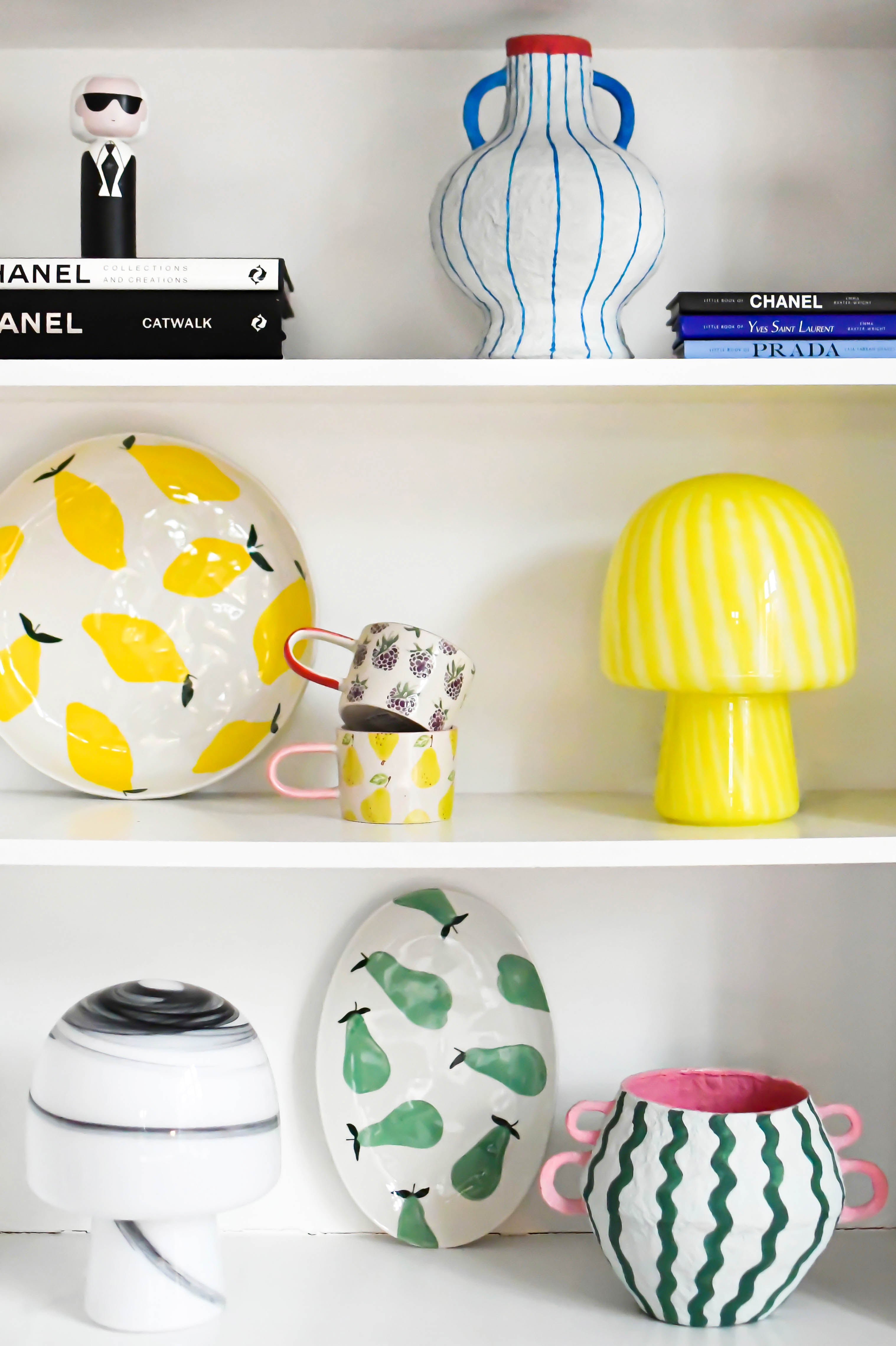 Fruity pærer krus, hvid/gul - 300 ml